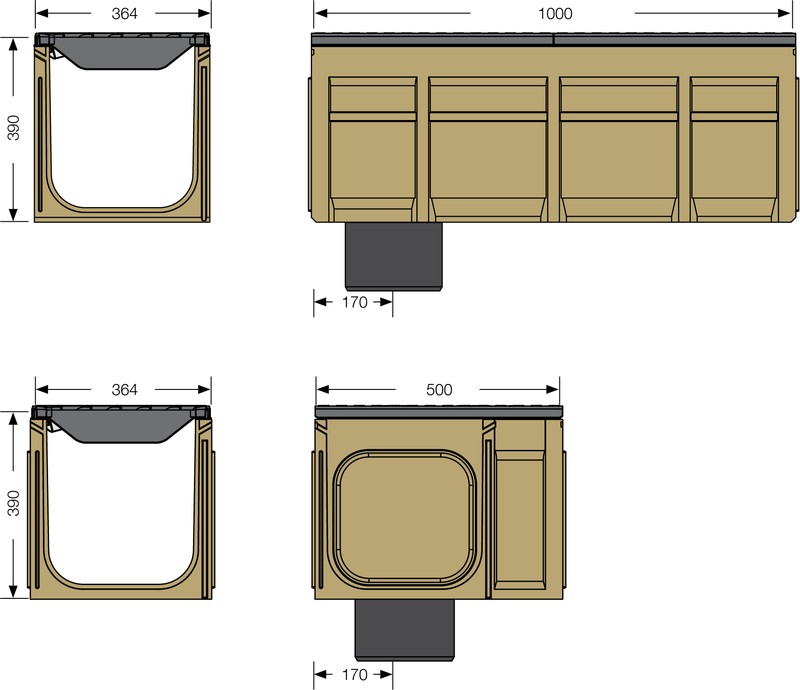 Gutter Size Image For Heavy duty channel