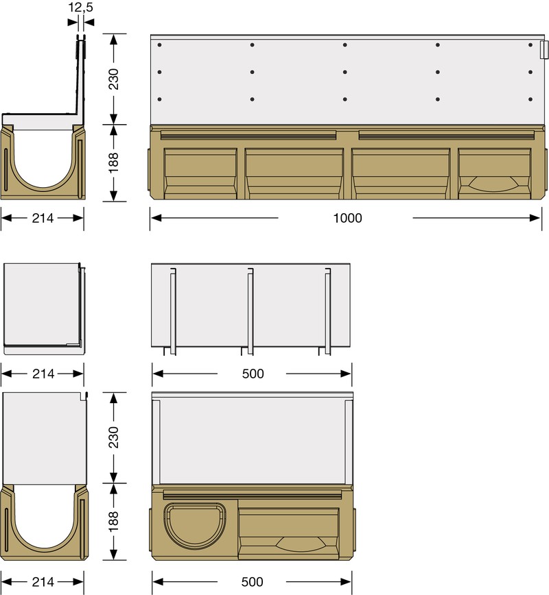 Gutter Size Image For Slotted top channels