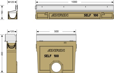 Gutter Size Image For channel (slotted top)