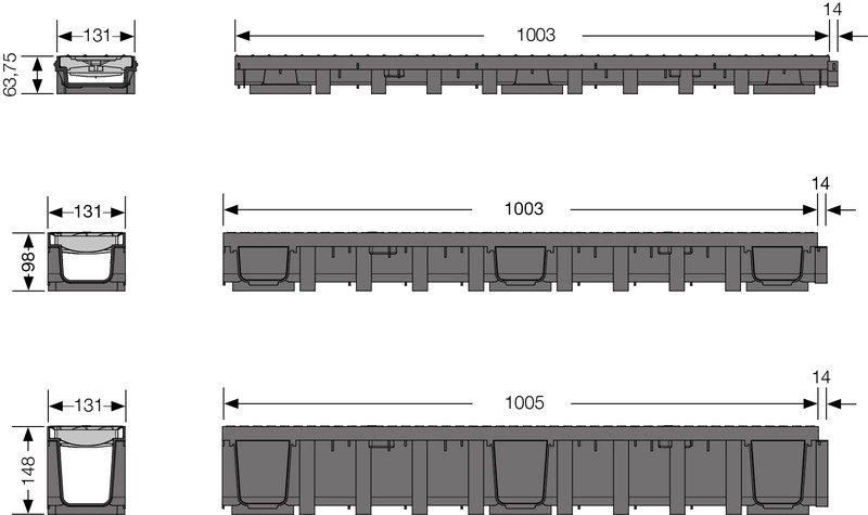 Gutter Size Image For Plastic channel